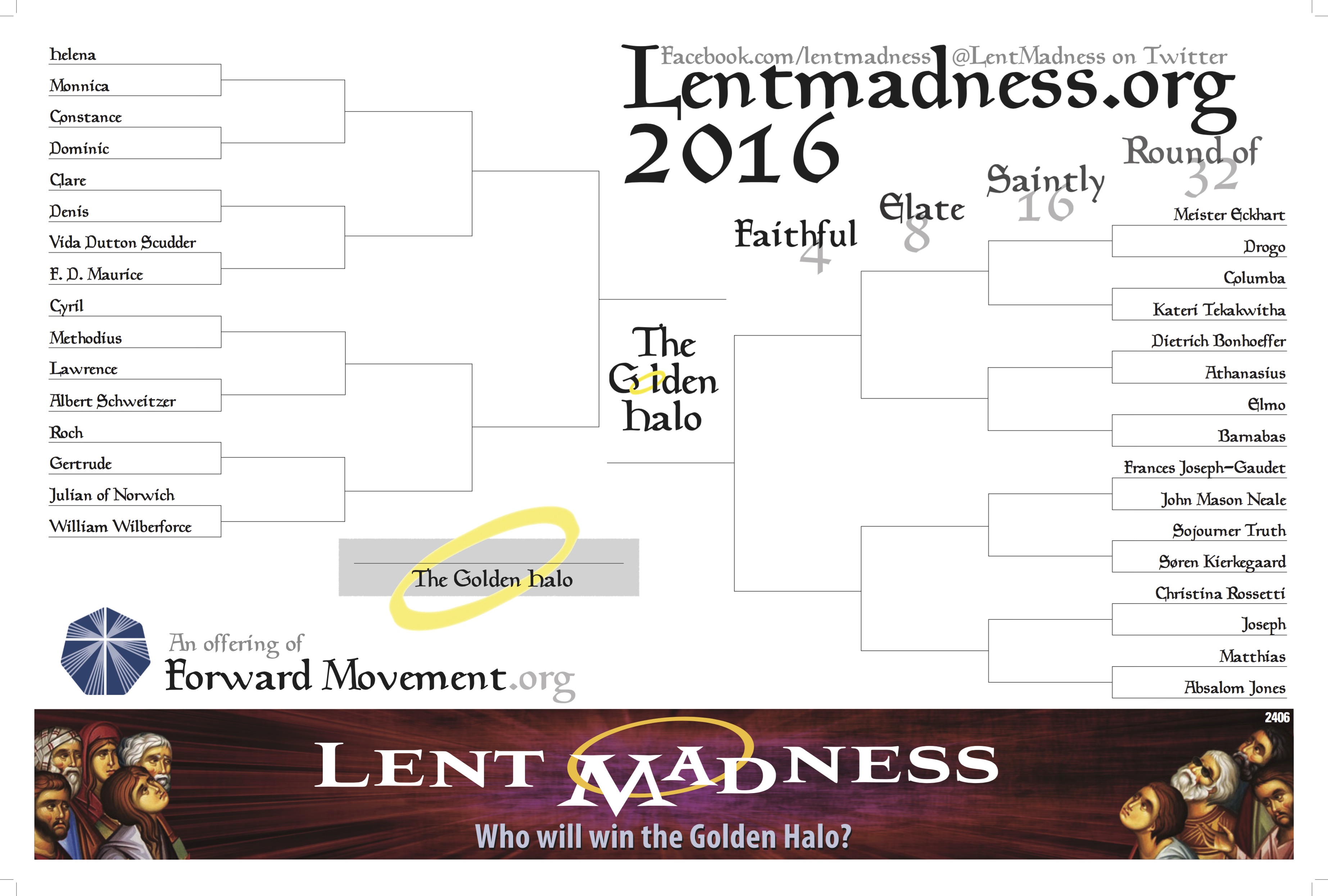 Lent Madness Starts Tomorrow The Forward