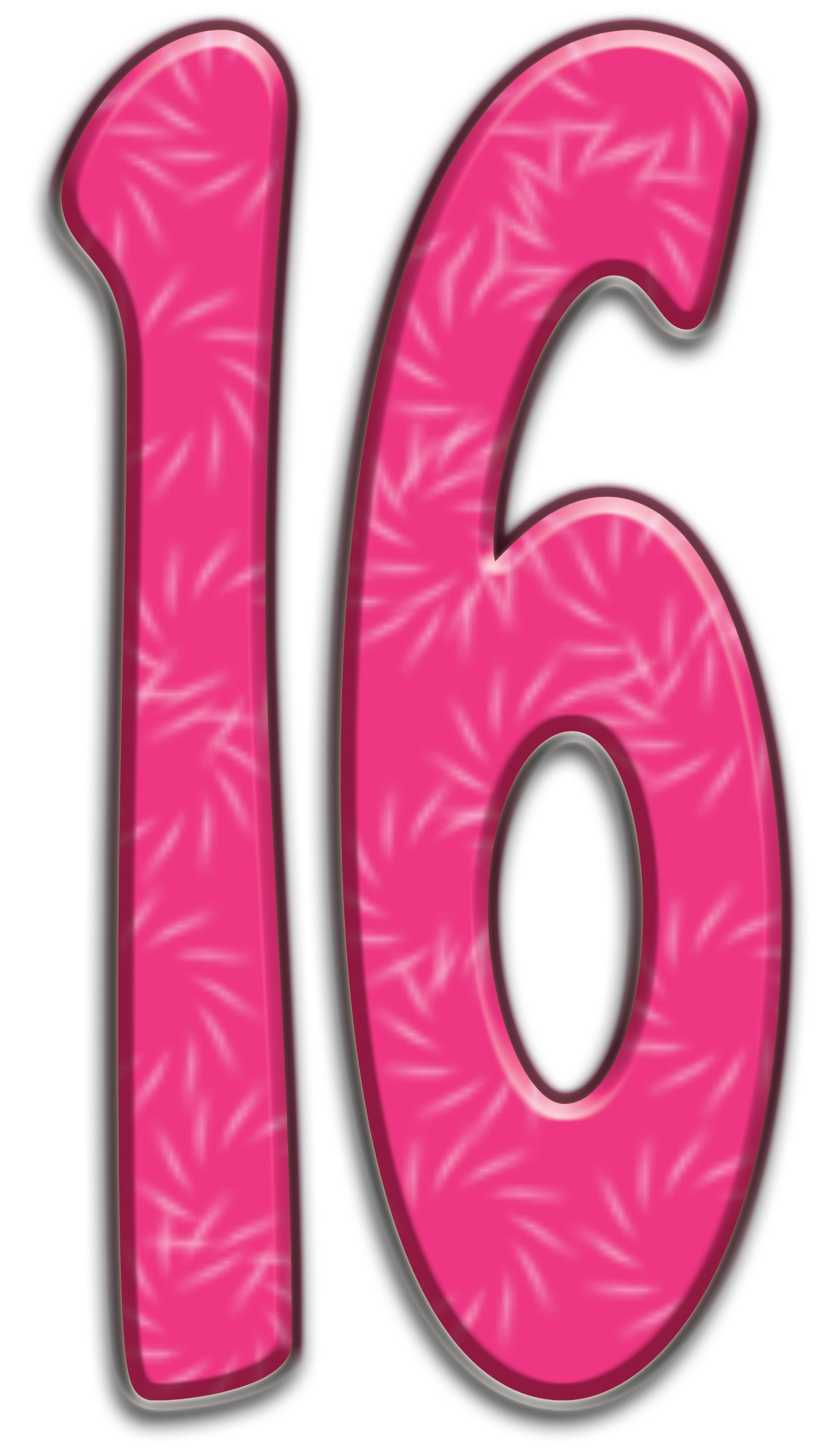 16. Цифра 16. Цифра 16 красивая. Цифра шестнадцать. Цифра 16 розовая.
