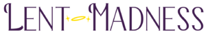 Lent Madness logo with Golden Halo in center