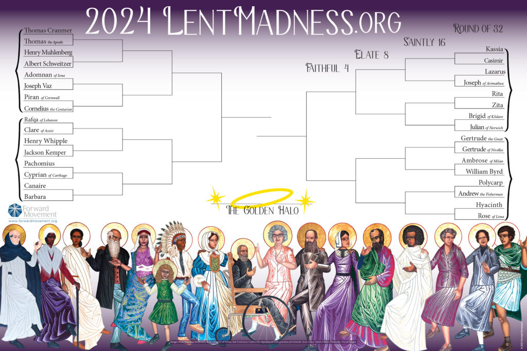 Lent Madness bracket